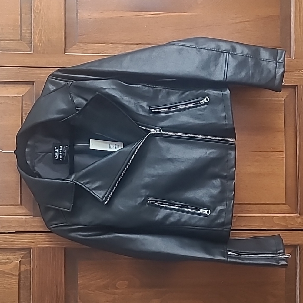 Black Faux Leather Jacket